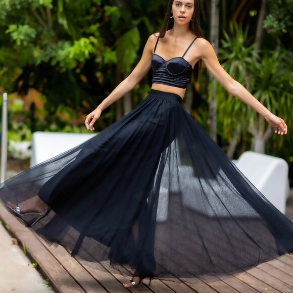 Gala Black Tulle tutu skirt - Picture 6 of 9